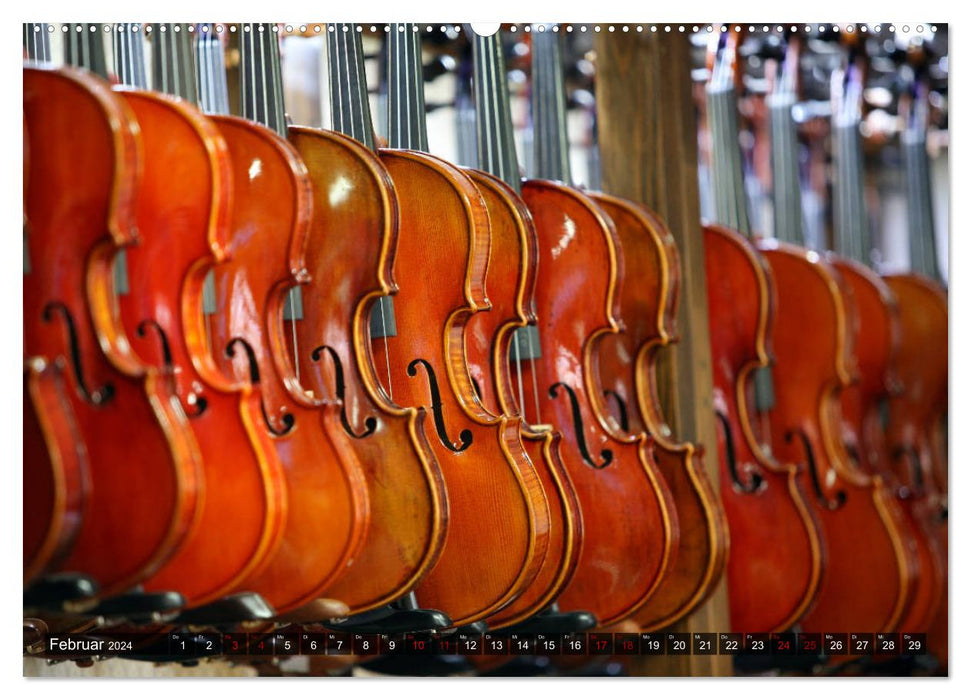 Geige - Magie der Klänge (CALVENDO Wandkalender 2024)