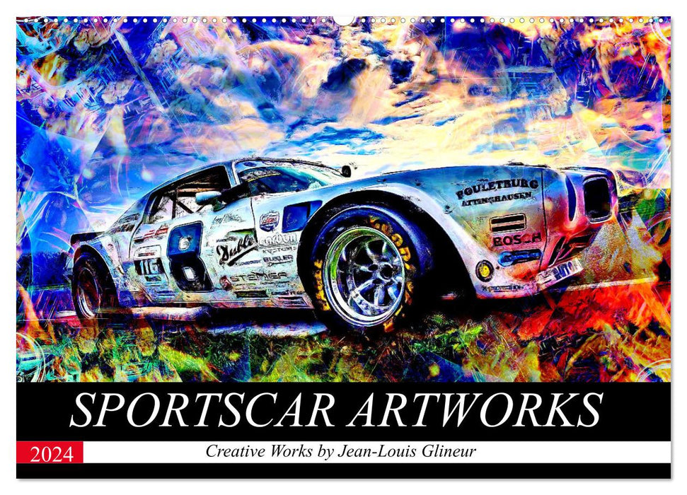 SPORTSCAR ARTWORKS Creative Works by Jean-Louis Glineur (CALVENDO Wandkalender 2024)
