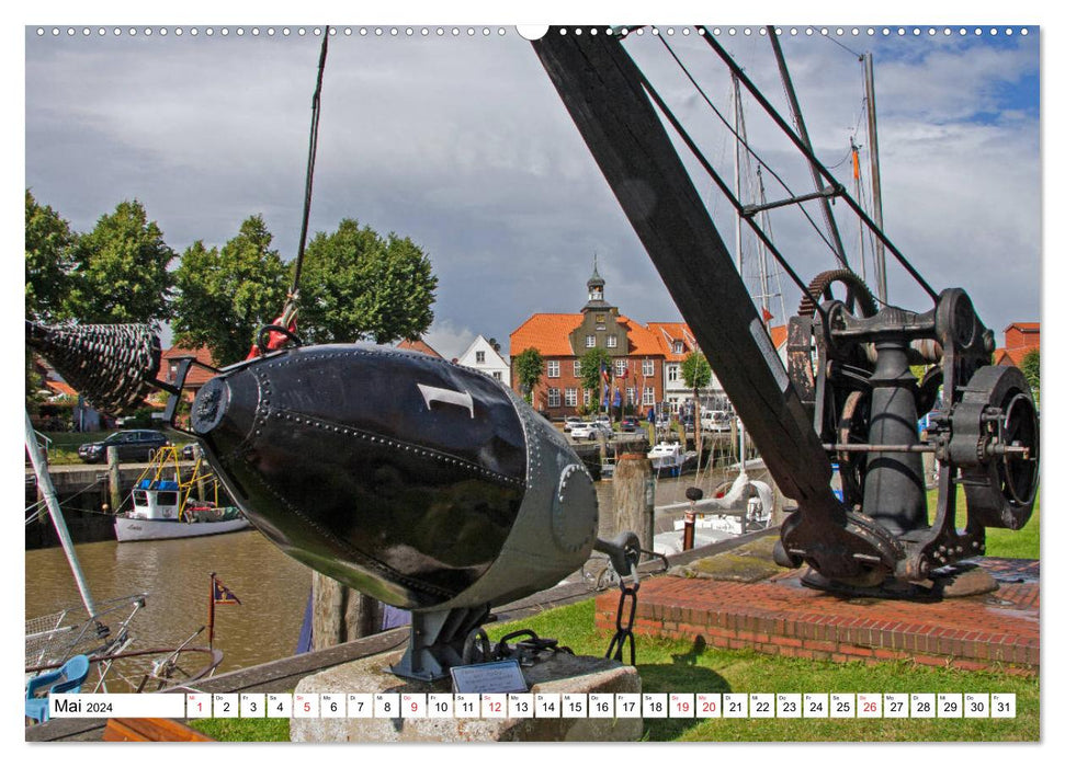 La mer du Nord entre Stade et Pellworm (Calendrier mural CALVENDO Premium 2024) 