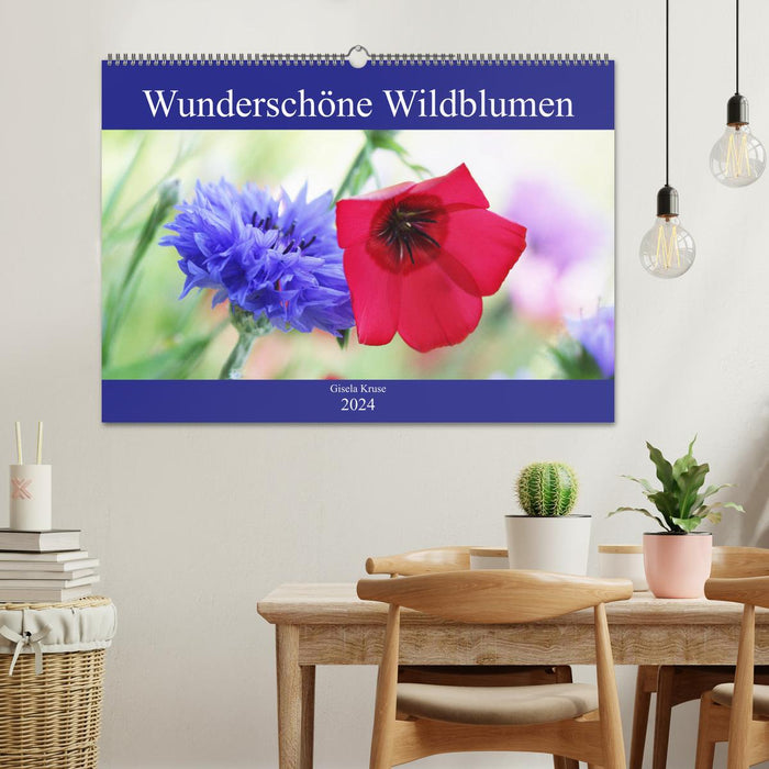 Wunderschöne Wildblumen (CALVENDO Wandkalender 2024)
