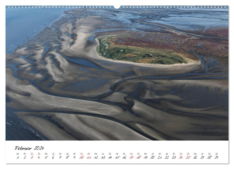 Naturpark Wattenmeer und Helgoland (CALVENDO Wandkalender 2024)