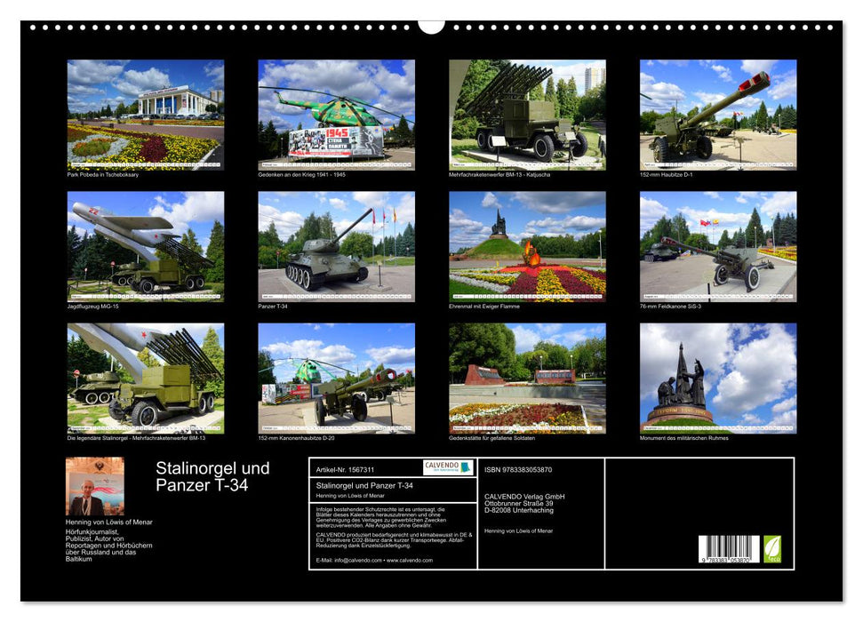Stalinorgel und T-34 - Sowjetische Militärhistorie (CALVENDO Wandkalender 2024)