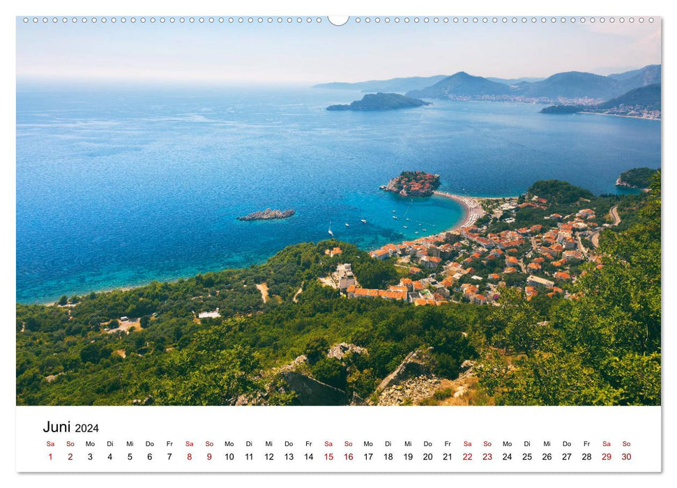 Montenegro - Im Land der schwarzen Berge (CALVENDO Premium Wandkalender 2024)