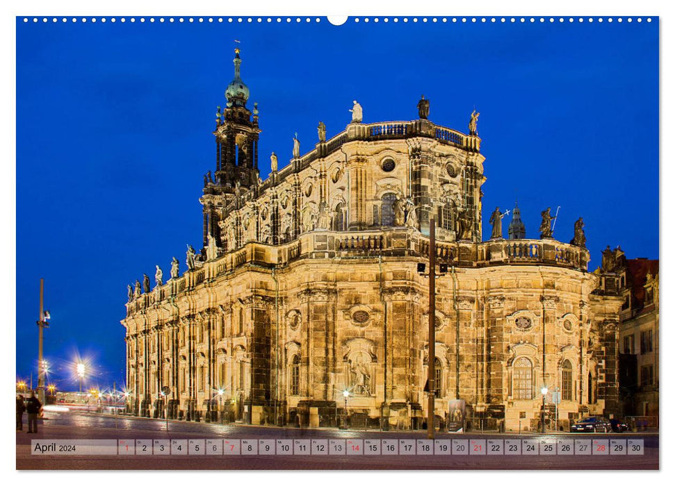 Dresden - fotografiert von Michael Allmaier (CALVENDO Premium Wandkalender 2024)