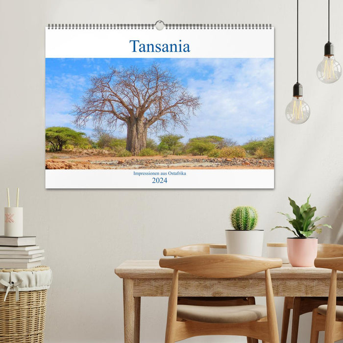 Tansania. Impressionen aus Ostafrika (CALVENDO Wandkalender 2024)