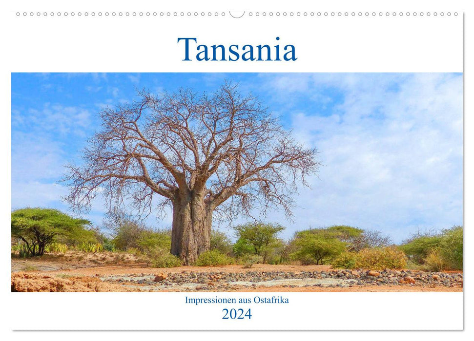 Tanzanie. Impressions d'Afrique de l'Est (calendrier mural CALVENDO 2024) 