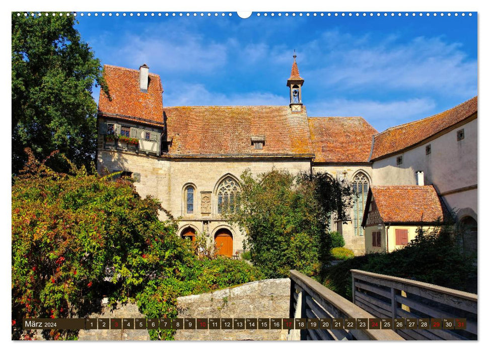 Rothenburg od Tauber - Perle du Taubertal (calendrier mural CALVENDO 2024) 