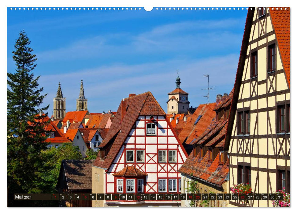 Rothenburg o. d. Tauber - Perle des Taubertales (CALVENDO Wandkalender 2024)