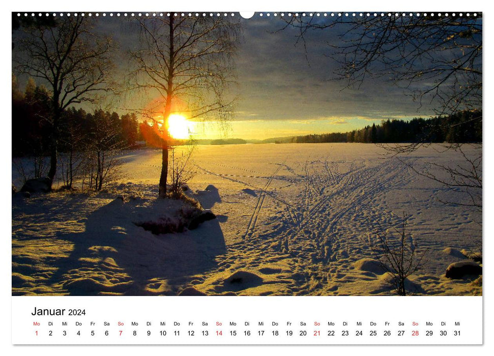 Suède - Värmland (Calvendo Premium Wall Calendar 2024) 