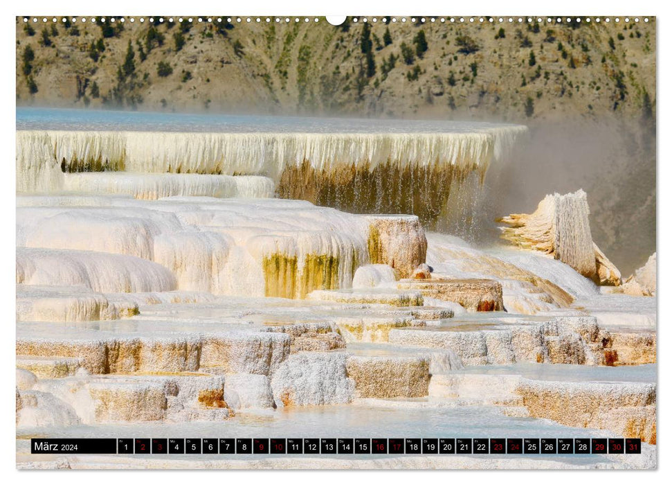 Wunderwelt Yellowstone 2024 (CALVENDO Premium Wandkalender 2024)