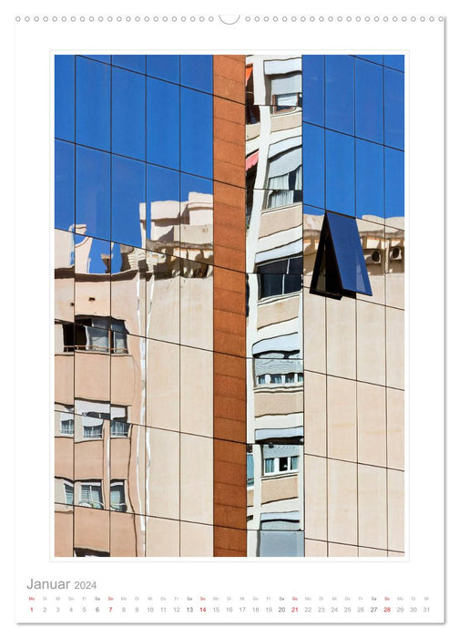 Spiegelungen in der Architektur (CALVENDO Wandkalender 2024)
