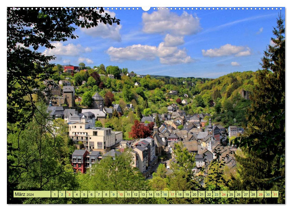 Les plus beaux endroits de l'Eifel - Monschau (calendrier mural CALVENDO 2024) 
