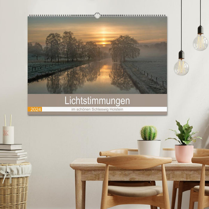 Lichtstimmungen im schönen Schleswig Holstein (CALVENDO Wandkalender 2024)