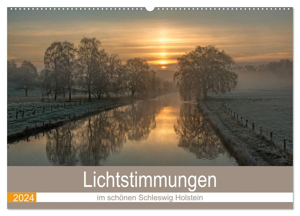 Ambiances lumineuses dans le magnifique Schleswig Holstein (calendrier mural CALVENDO 2024) 