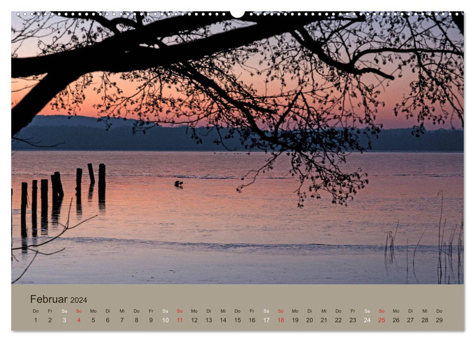 Ambiances lumineuses dans le magnifique Schleswig Holstein (calendrier mural CALVENDO 2024) 