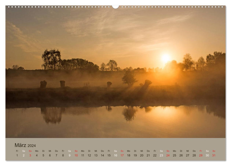 Lichtstimmungen im schönen Schleswig Holstein (CALVENDO Wandkalender 2024)