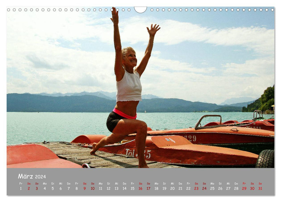 Yoga – Harmonie am Walchensee (CALVENDO Wandkalender 2024)