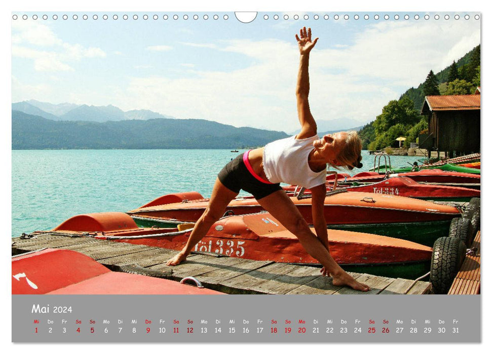 Yoga – Harmonie am Walchensee (CALVENDO Wandkalender 2024)