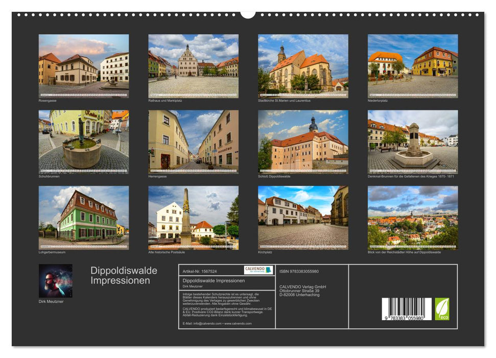 Dippoldiswalde Impressionen (CALVENDO Premium Wandkalender 2024)