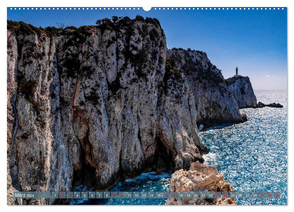 Lefkada - die weiße Perle im Ionischen Meer (CALVENDO Wandkalender 2024)