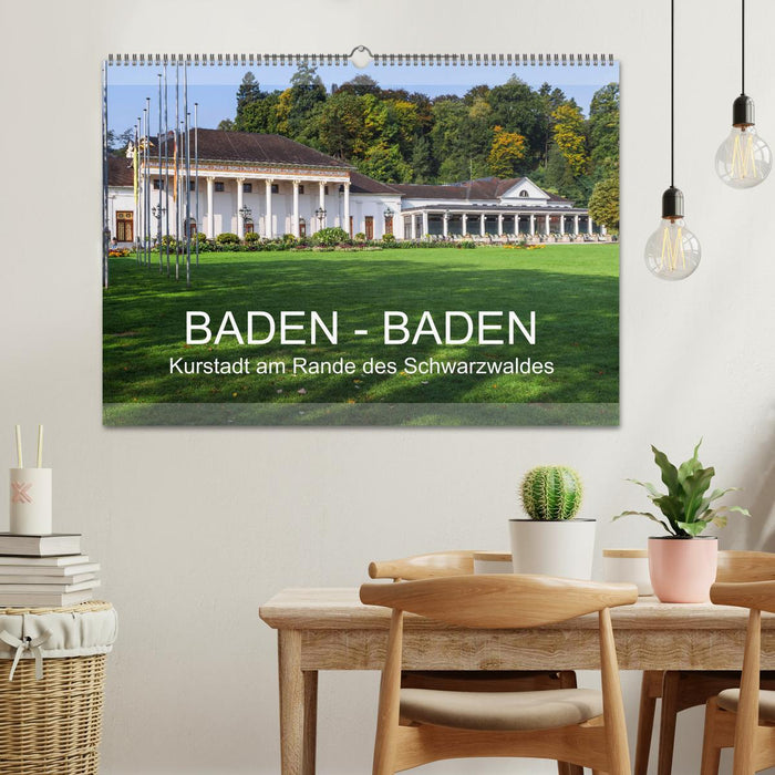 Baden-Baden, Kurstadt am Rande des Schwarzwaldes (CALVENDO Wandkalender 2024)