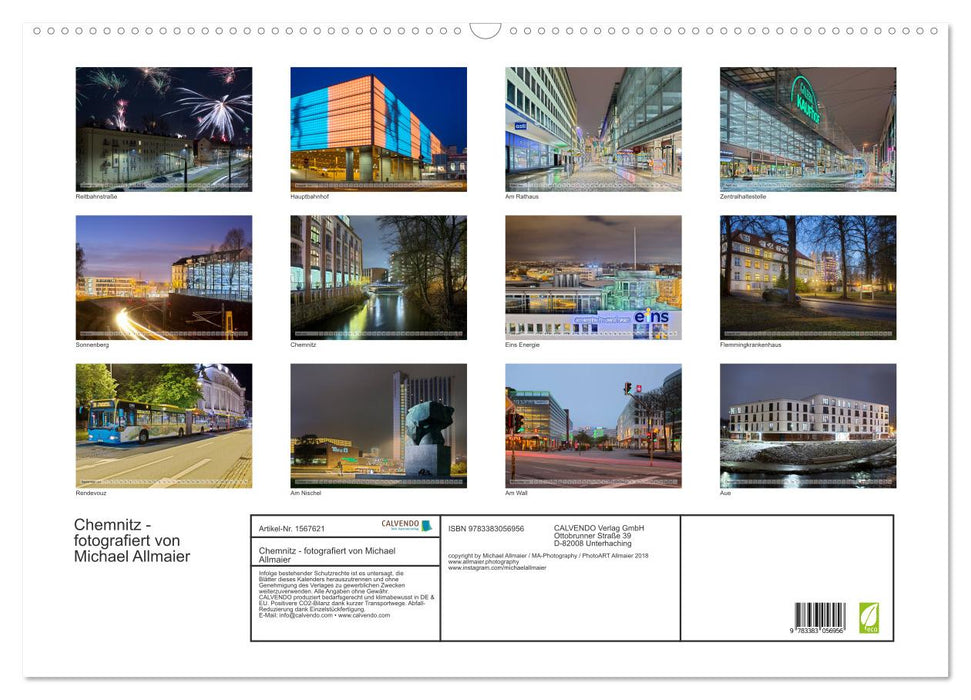 Chemnitz - fotografiert von Michael Allmaier (CALVENDO Wandkalender 2024)