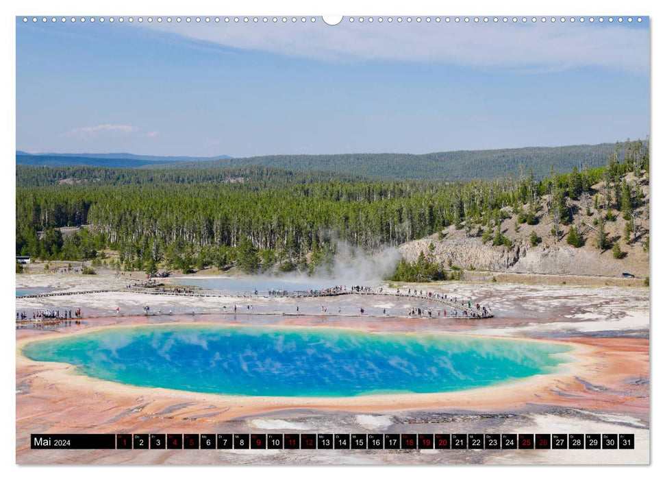 Wunderwelt Yellowstone 2024 (CALVENDO Wandkalender 2024)