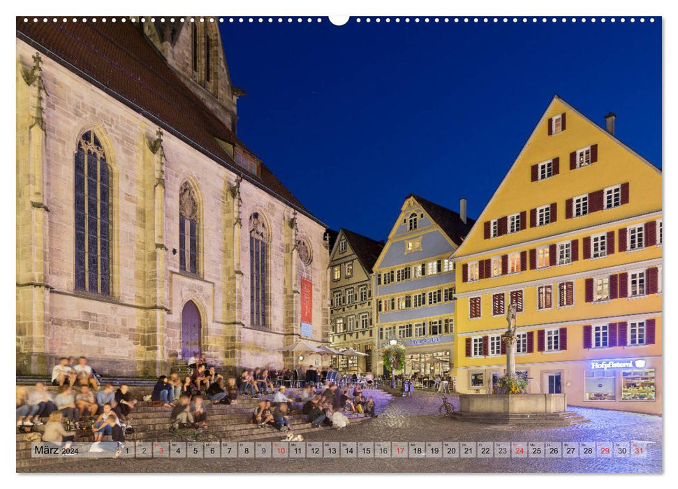 Tübingen - photographié par Michael Allmaier (Calendrier mural CALVENDO Premium 2024) 