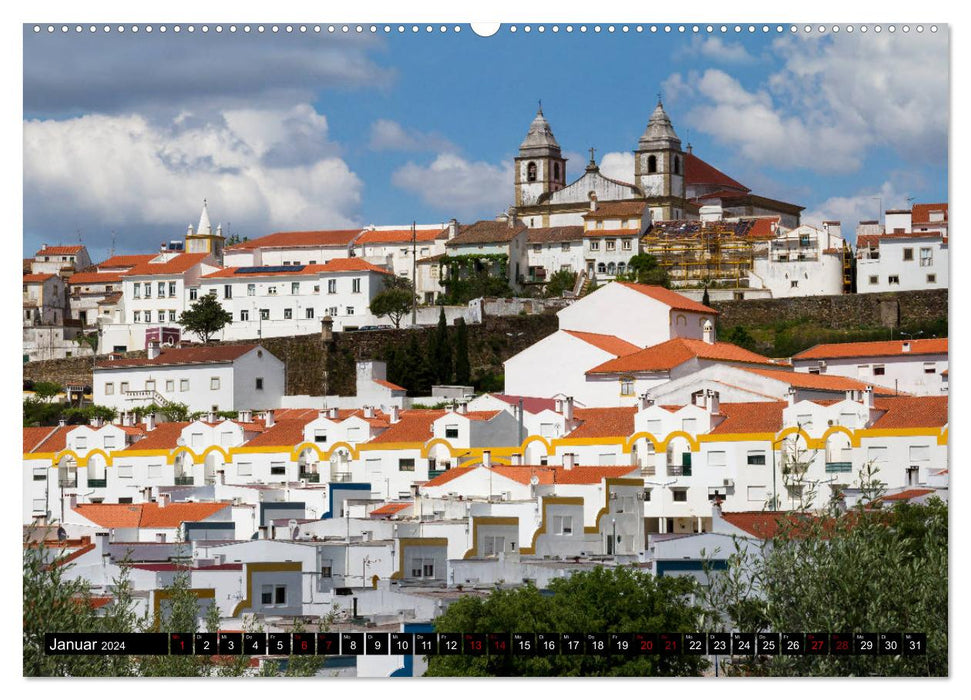 Portugal Buntes Hinterland und farbige Küsten (CALVENDO Premium Wandkalender 2024)