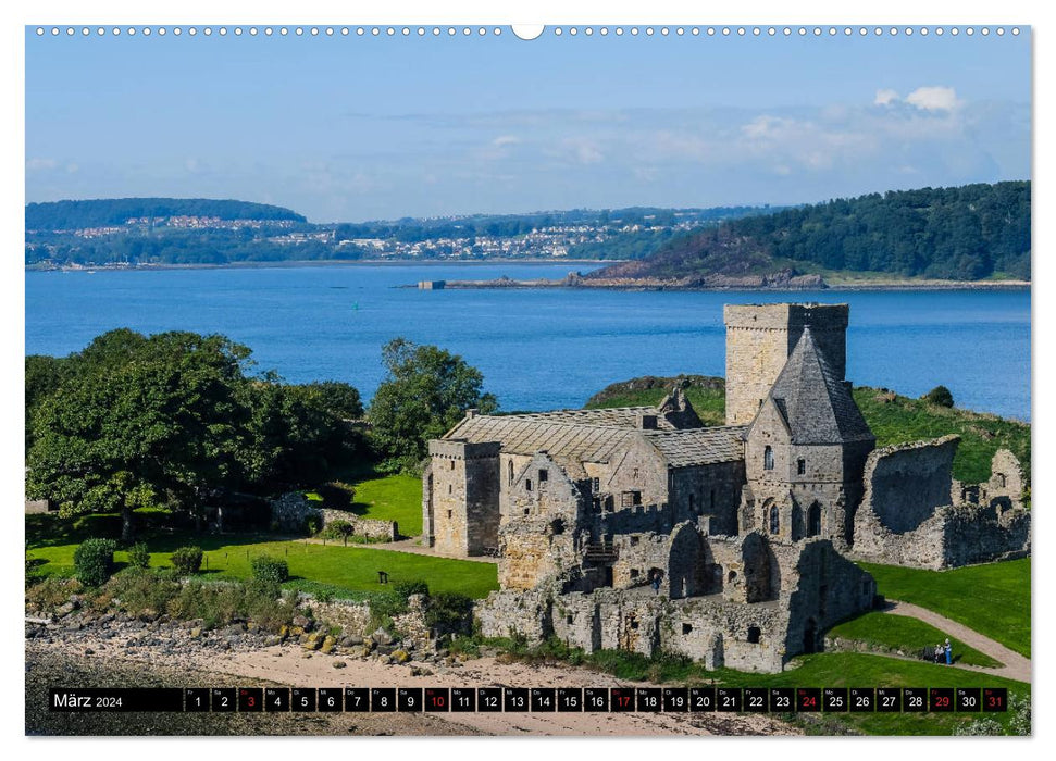 EDINBOURG. Points forts de la ville et de la région. (Calendrier mural CALVENDO Premium 2024) 