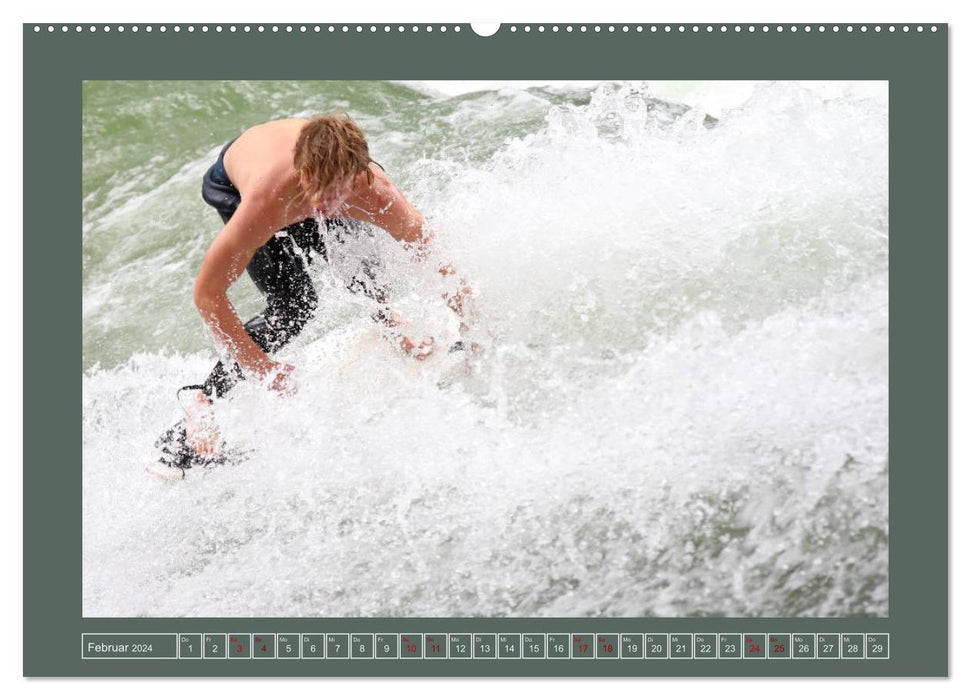 Surf sport extrême (Calendrier mural CALVENDO Premium 2024) 