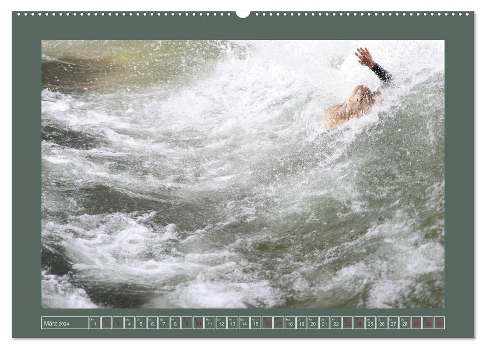 Extreme sport surfing (CALVENDO Premium wall calendar 2024) 