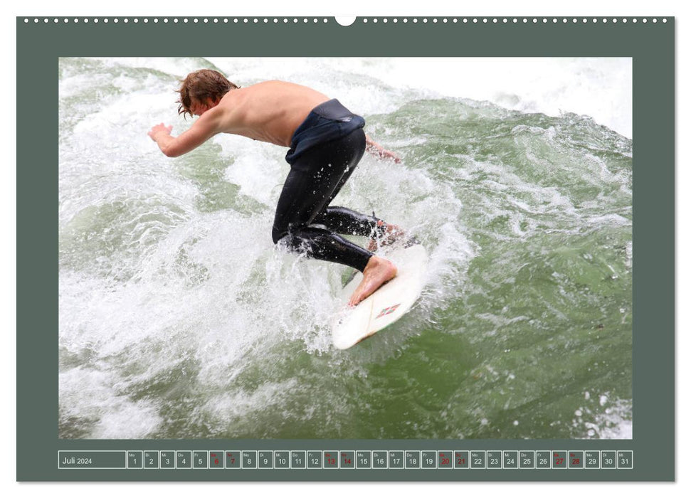 Extreme sport surfing (CALVENDO Premium wall calendar 2024) 