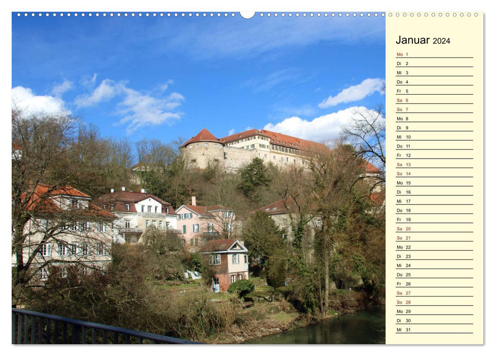 Tübingen erleben (CALVENDO Wandkalender 2024)