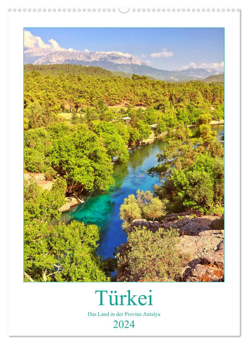 Türkiye - The country in the province of Antalya (CALVENDO wall calendar 2024) 