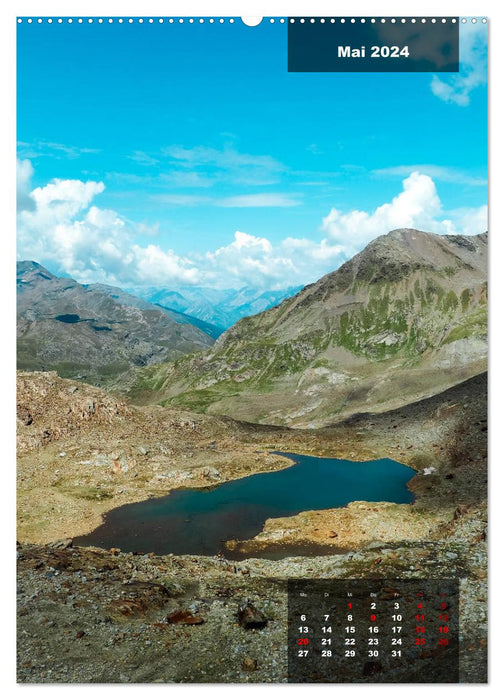 Les magnifiques lacs des Alpes (Calendrier mural CALVENDO Premium 2024) 