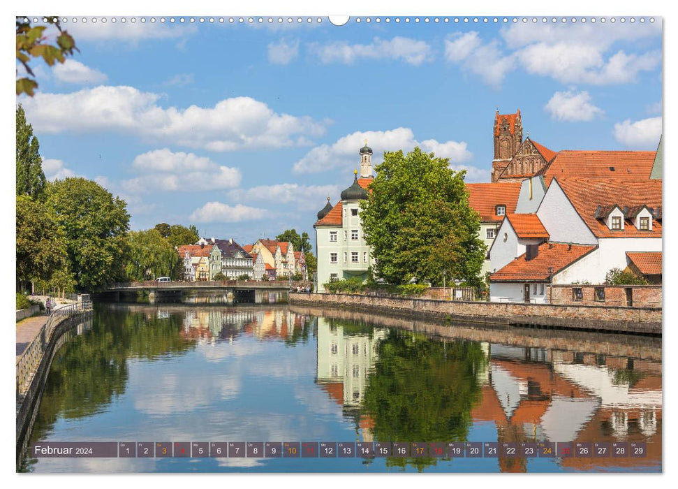 On the banks of the Lower Isar (CALVENDO Premium Wall Calendar 2024) 