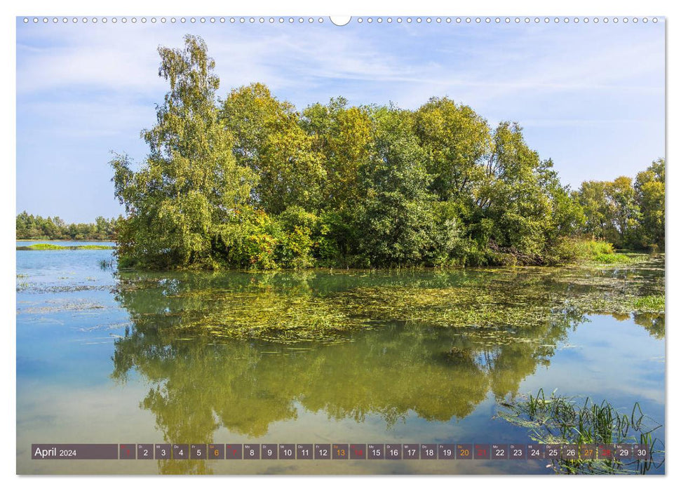 An den Ufern der Unteren Isar (CALVENDO Premium Wandkalender 2024)