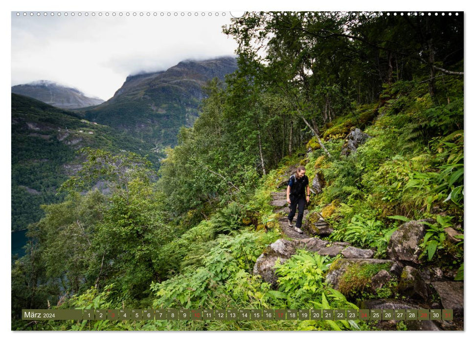 Wandern - In Norwegen und Schweden (CALVENDO Wandkalender 2024)