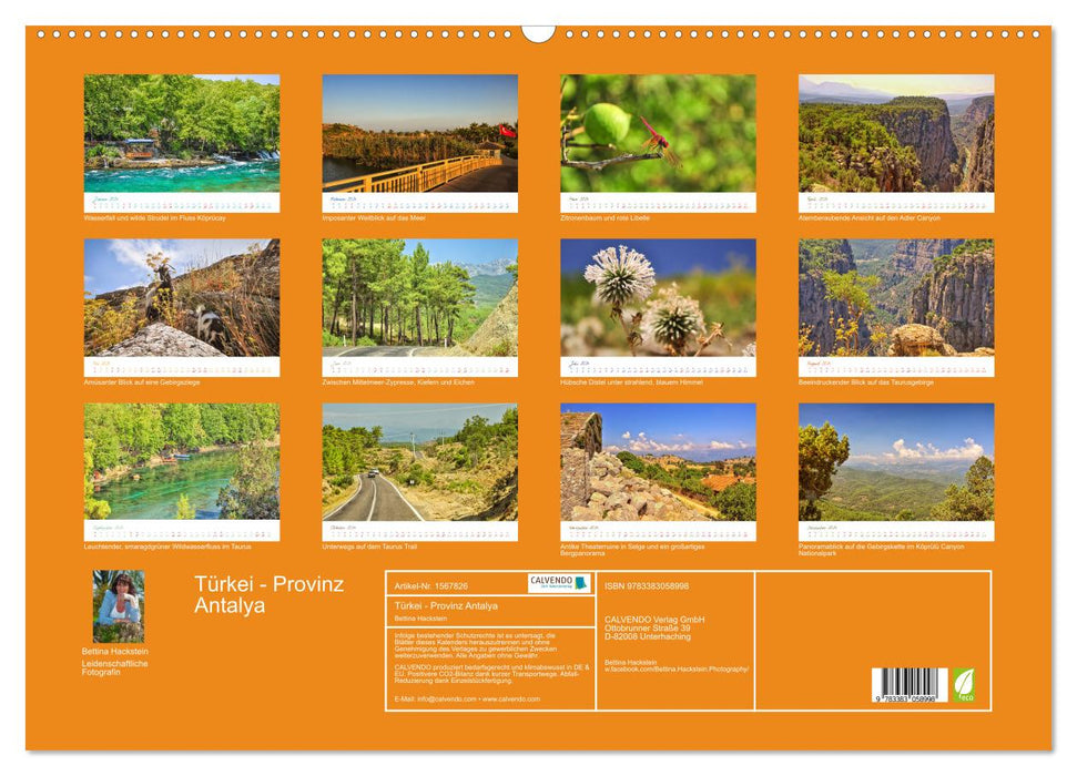 Türkiye - Antalya Province (CALVENDO wall calendar 2024)