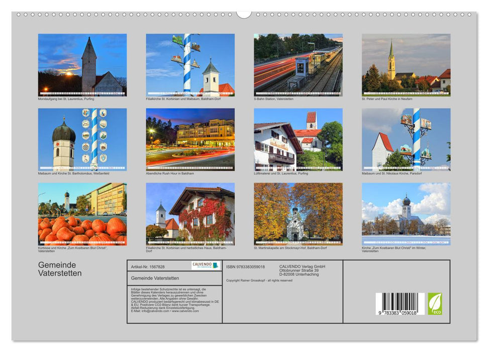 Gemeinde Vaterstetten (CALVENDO Premium Wandkalender 2024)