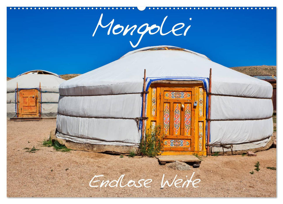 Mongolei Endlose Weite (CALVENDO Wandkalender 2024)