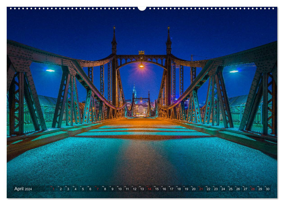 Ulm for night sparrows (CALVENDO wall calendar 2024) 