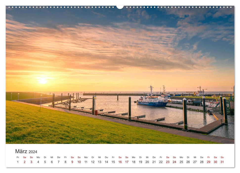 Foray along the North Sea coast (CALVENDO Premium Wall Calendar 2024) 