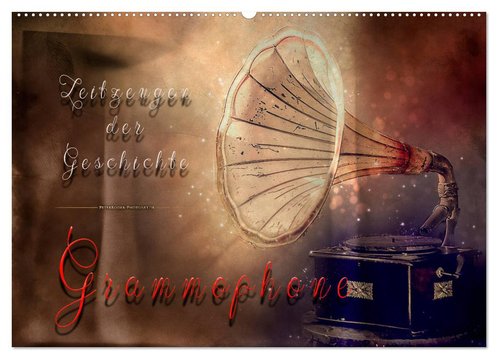 Gramophones - contemporary witnesses of history (CALVENDO wall calendar 2024) 