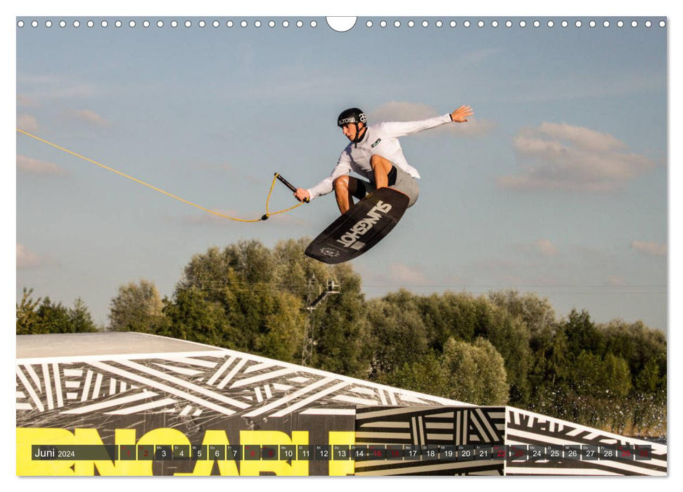 Wakeboarding - make water burn (CALVENDO Wandkalender 2024)