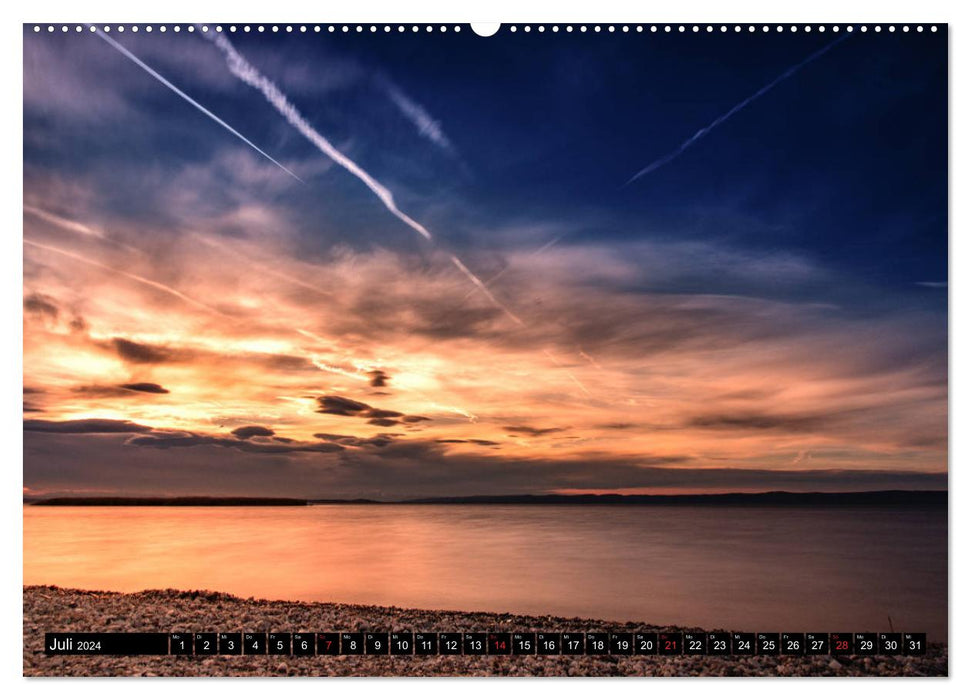 Der idyllische Neusiedlersee (CALVENDO Premium Wandkalender 2024)