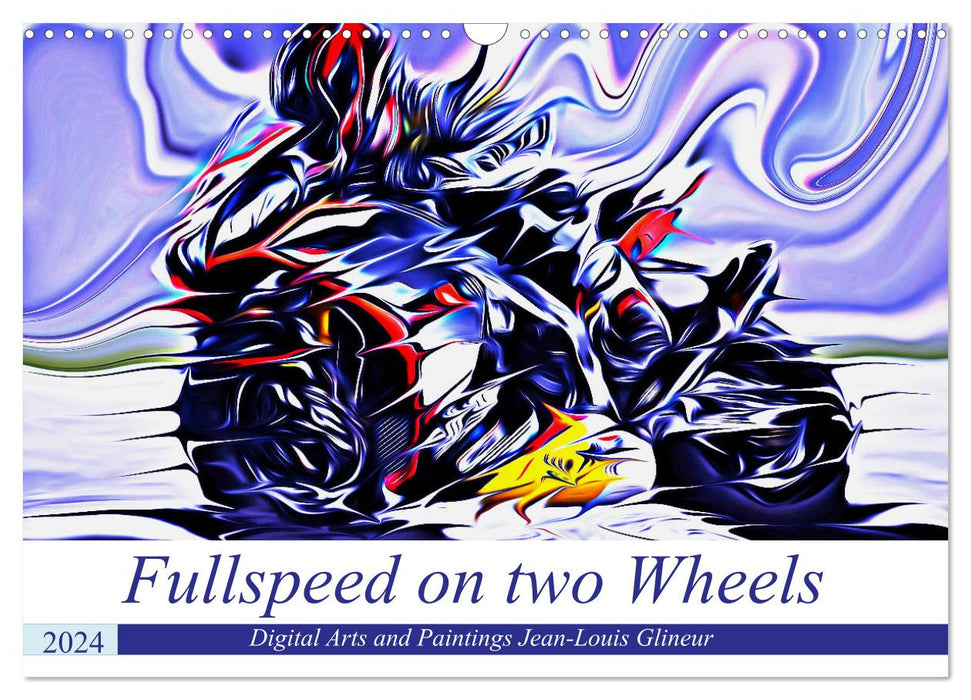 Fullspeed on two Wheels (CALVENDO Wandkalender 2024)