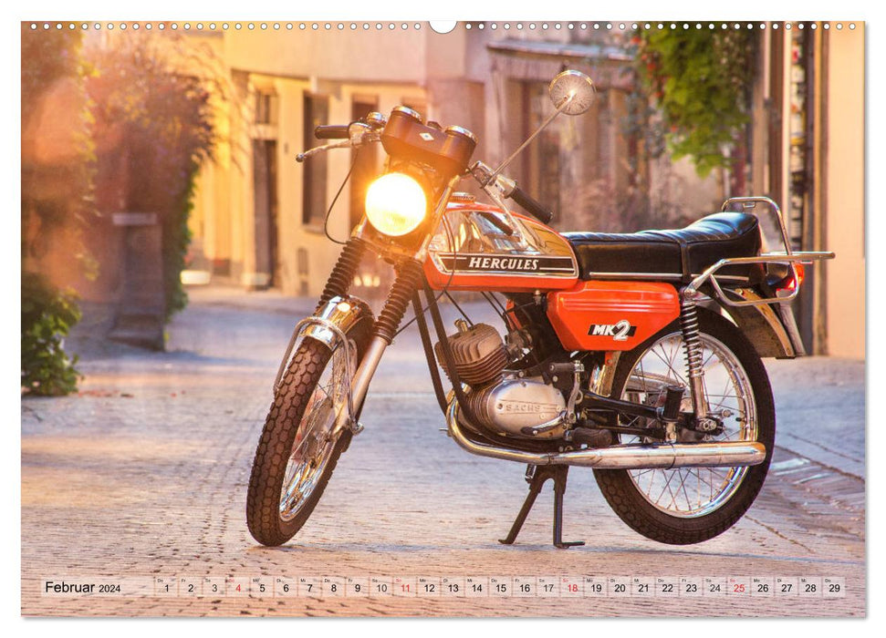 Oldtimer Mopeds - fotografiert von Michael Allmaier (CALVENDO Wandkalender 2024)