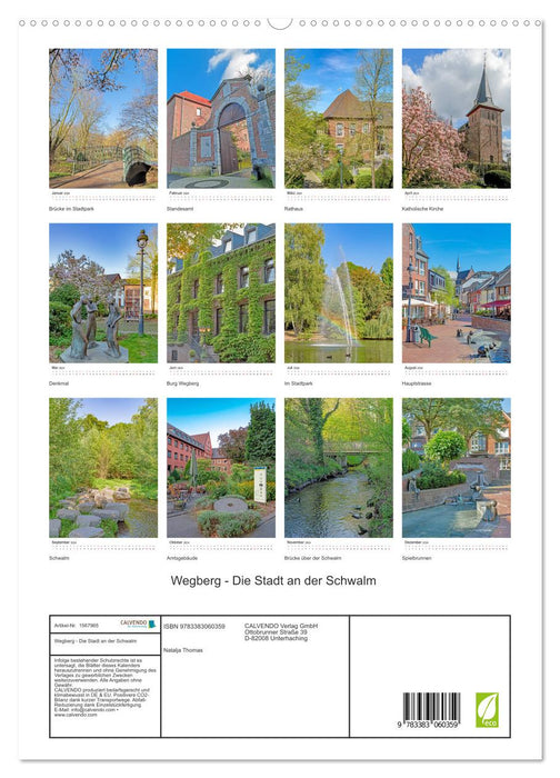 Wegberg - Die Stadt an der Schwalm (CALVENDO Premium Wandkalender 2024)